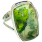Australian Green Opal Rings handcrafted by Ana Silver Co - RING65213