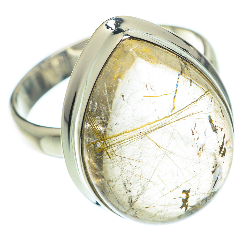 Rutilated Quartz Rings handcrafted by Ana Silver Co - RING65224