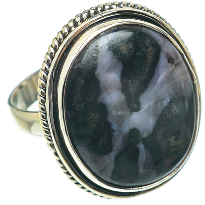 Gabbro Stone Rings handcrafted by Ana Silver Co - RING65226