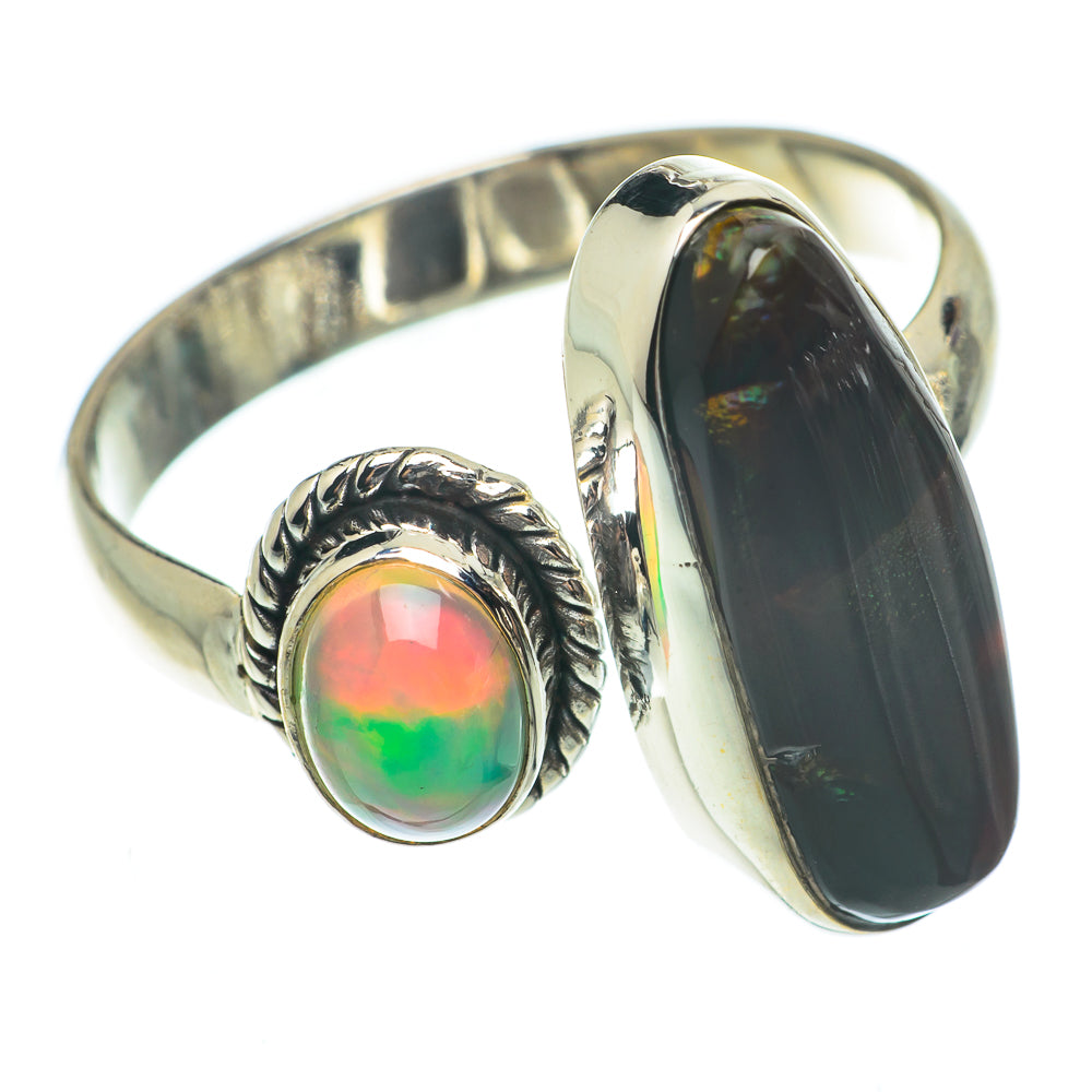 Mexican Fire Agate Rings handcrafted by Ana Silver Co - RING65231