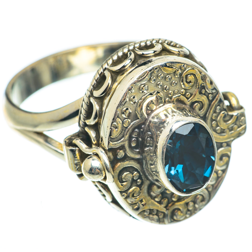 London Blue Topaz Rings handcrafted by Ana Silver Co - RING65235