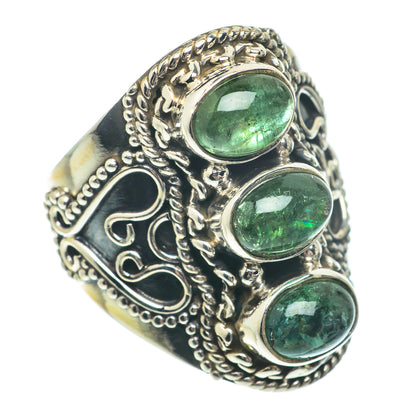 Green Tourmaline Rings handcrafted by Ana Silver Co - RING65238