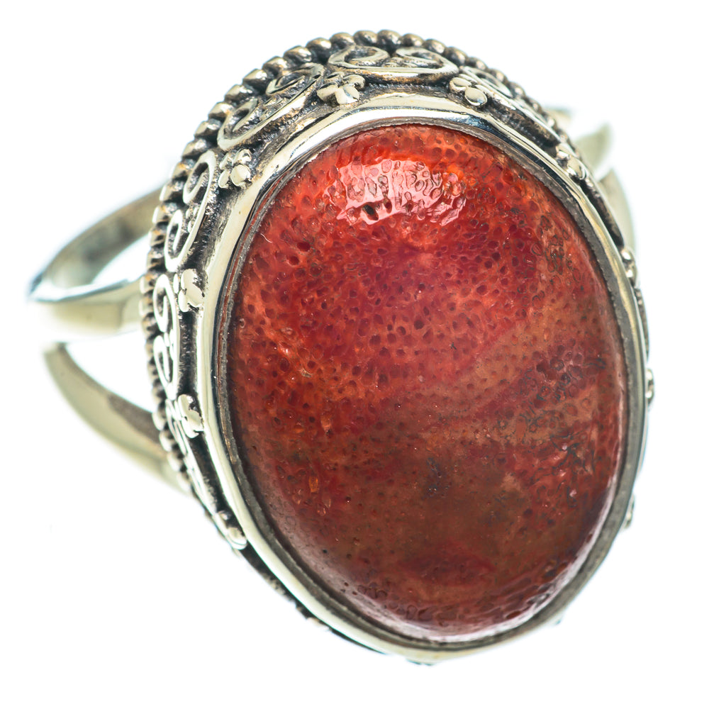 Sponge Coral Rings handcrafted by Ana Silver Co - RING65243