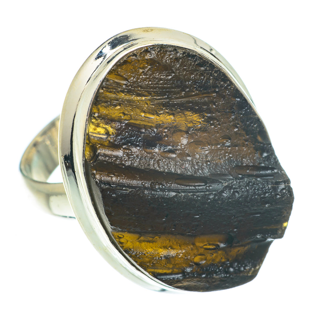 Tektite Rings handcrafted by Ana Silver Co - RING65252