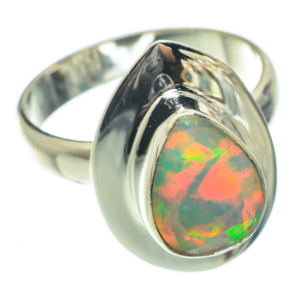 Ethiopian Opal Rings handcrafted by Ana Silver Co - RING65257