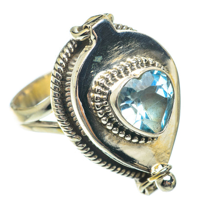 Blue Topaz Rings handcrafted by Ana Silver Co - RING65261