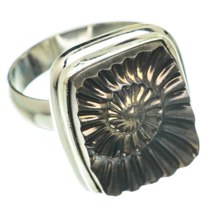 Pyrite Fossil Rings handcrafted by Ana Silver Co - RING65275