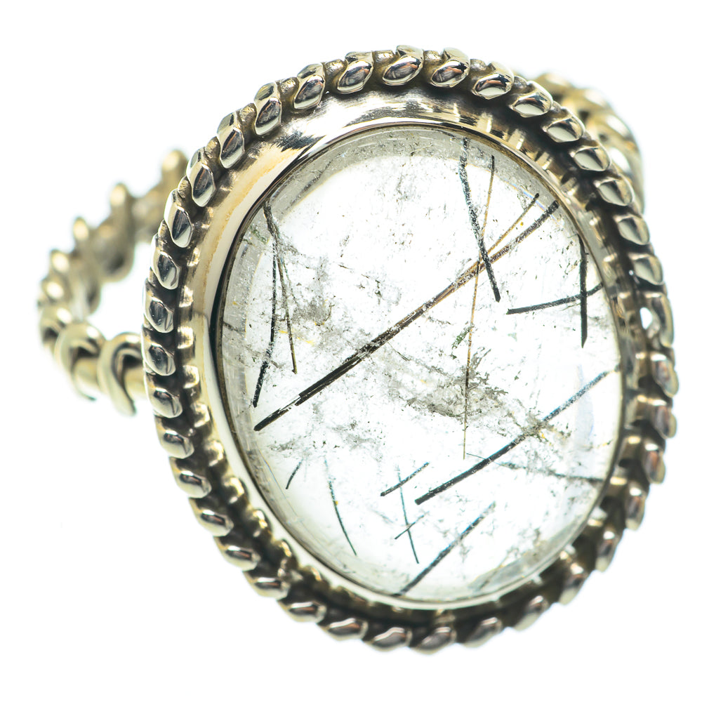 Tourmalinated Quartz Rings handcrafted by Ana Silver Co - RING65277