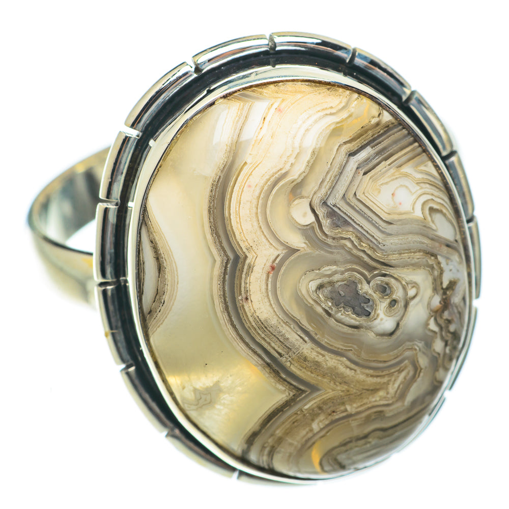 Laguna Lace Agate Rings handcrafted by Ana Silver Co - RING65278
