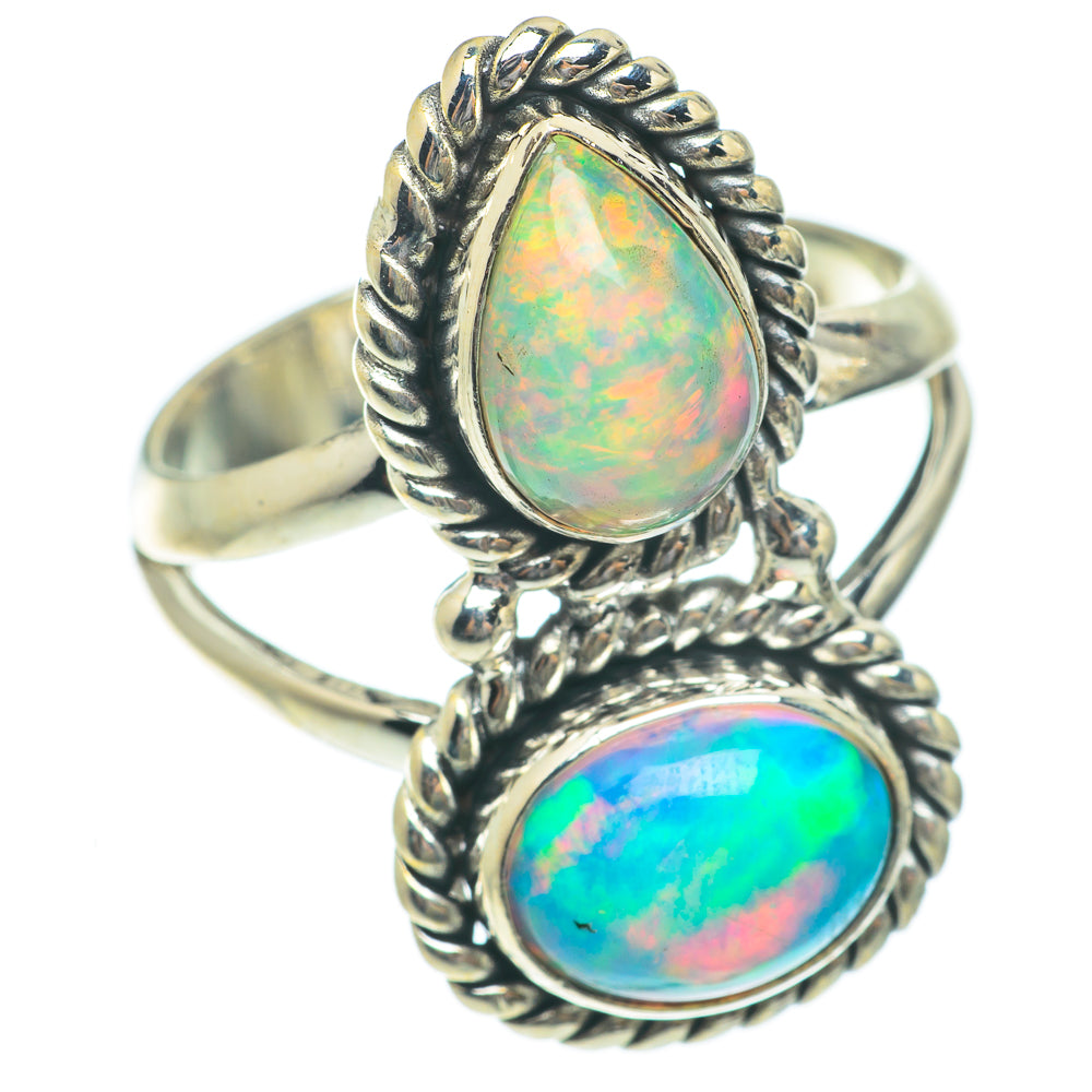 Ethiopian Opal Rings handcrafted by Ana Silver Co - RING65282