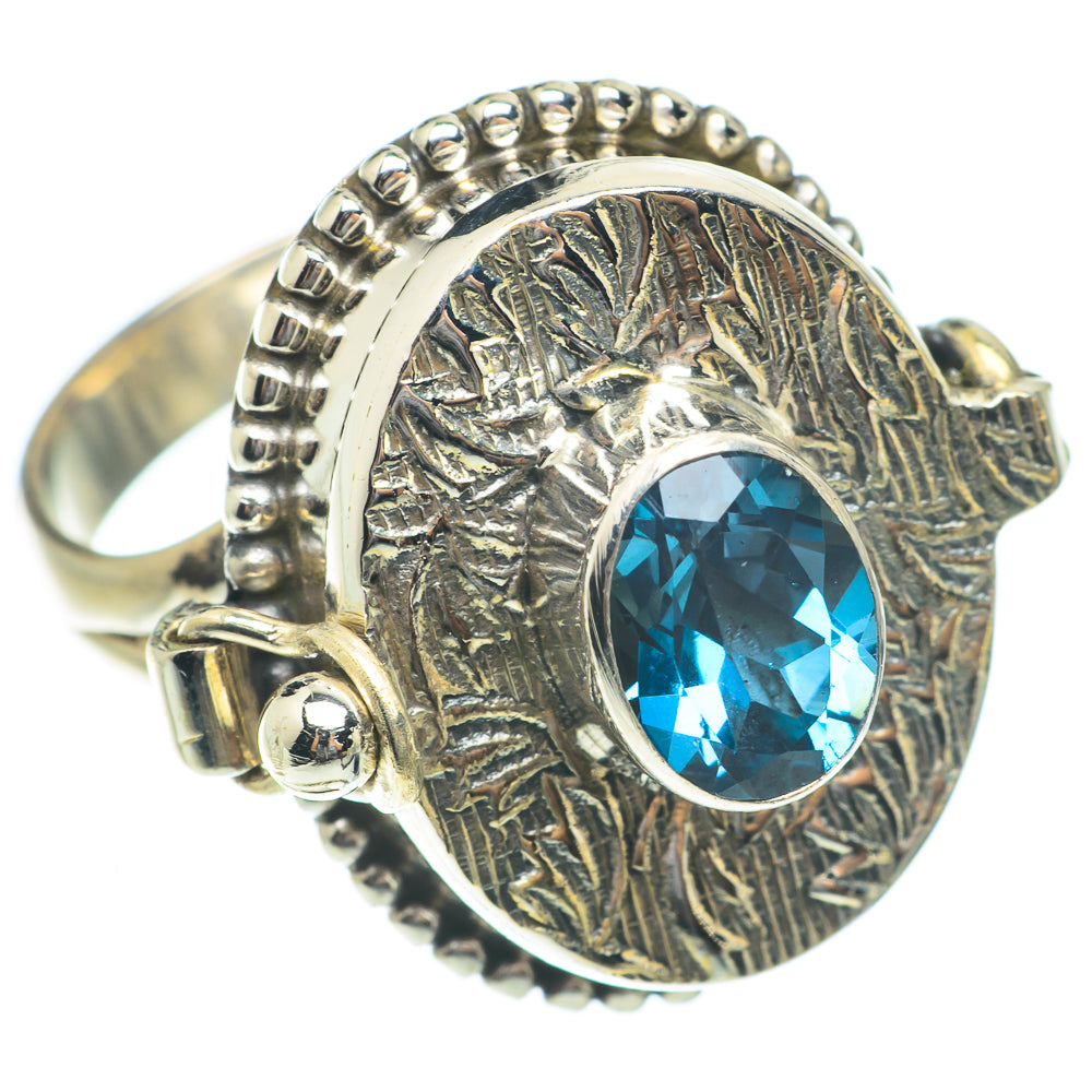 Blue Topaz Rings handcrafted by Ana Silver Co - RING65284