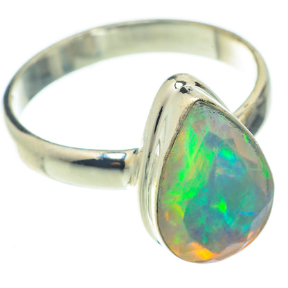 Ethiopian Opal Rings handcrafted by Ana Silver Co - RING65302