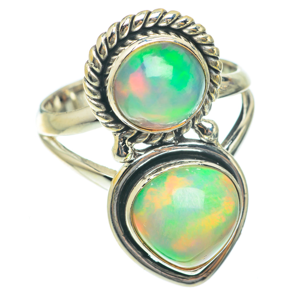 Ethiopian Opal Rings handcrafted by Ana Silver Co - RING65303