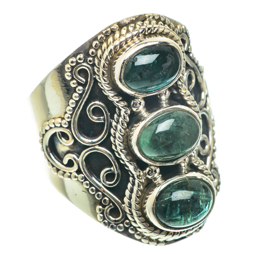 Green Tourmaline Rings handcrafted by Ana Silver Co - RING65305
