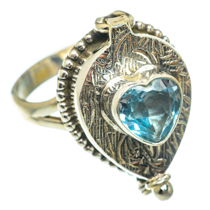 Blue Topaz Rings handcrafted by Ana Silver Co - RING65306
