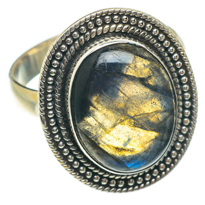Labradorite Rings handcrafted by Ana Silver Co - RING65308
