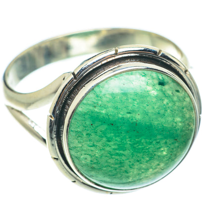 Green Aventurine Rings handcrafted by Ana Silver Co - RING65311