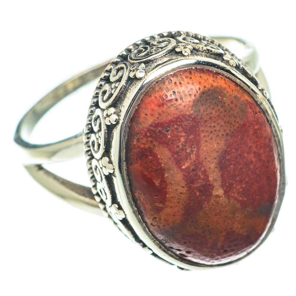 Sponge Coral Rings handcrafted by Ana Silver Co - RING65314