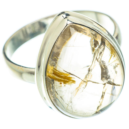 Rutilated Quartz Rings handcrafted by Ana Silver Co - RING65319