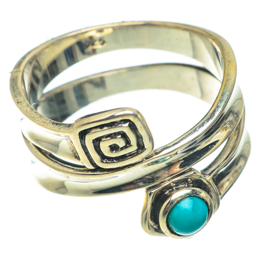 Tibetan Turquoise Rings handcrafted by Ana Silver Co - RING65326