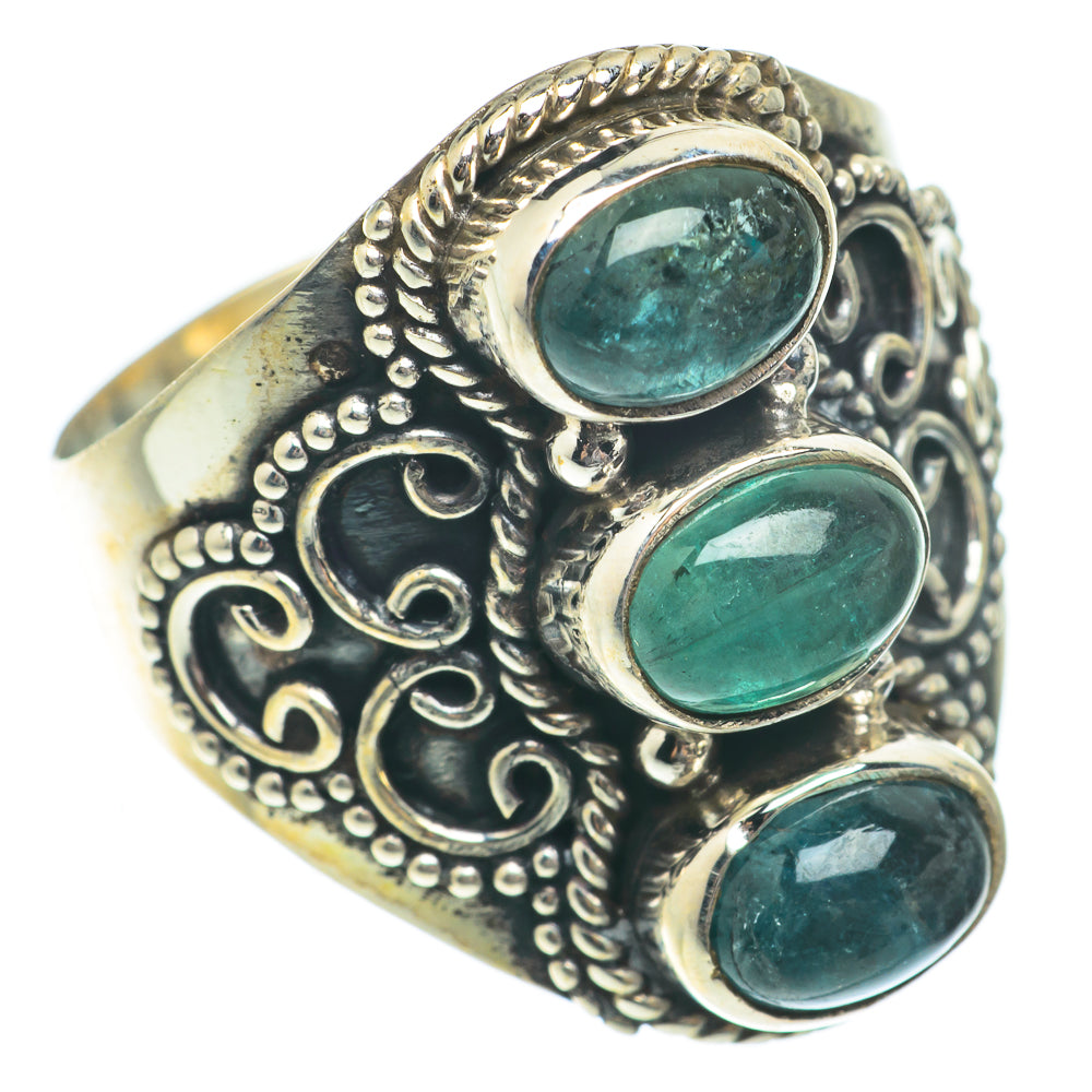 Green Tourmaline Rings handcrafted by Ana Silver Co - RING65327