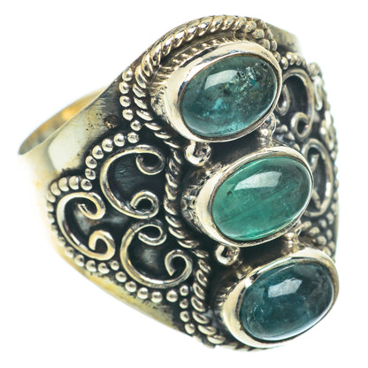 Green Tourmaline Rings handcrafted by Ana Silver Co - RING65327