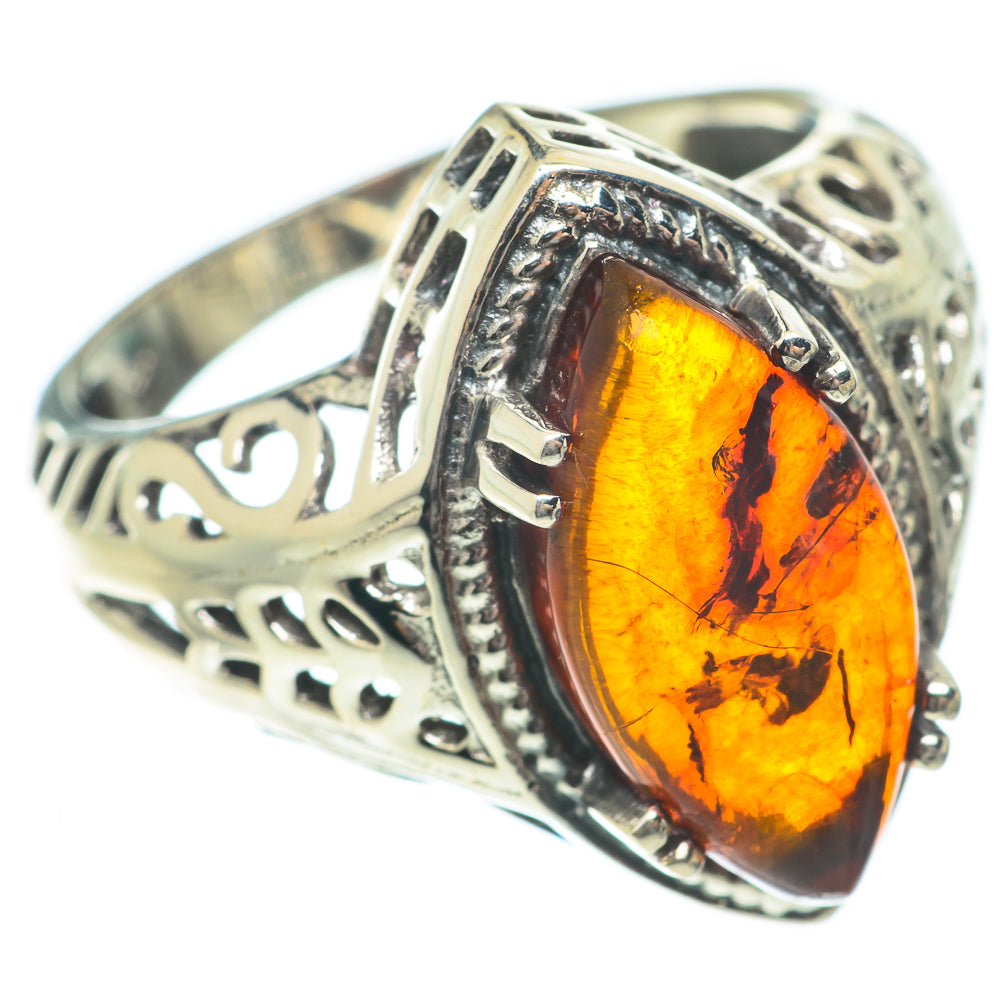 Baltic Amber Rings handcrafted by Ana Silver Co - RING65336
