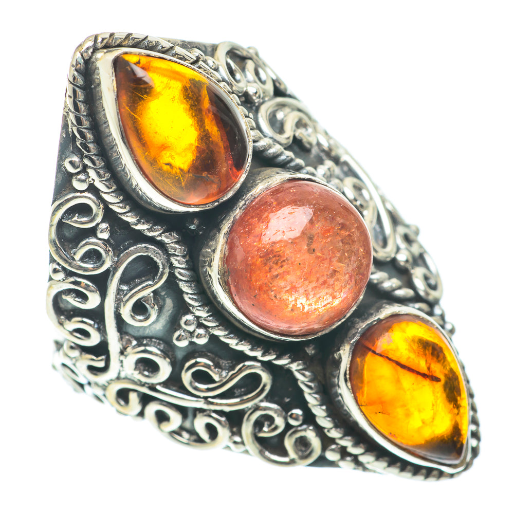 Sunstone Rings handcrafted by Ana Silver Co - RING65351