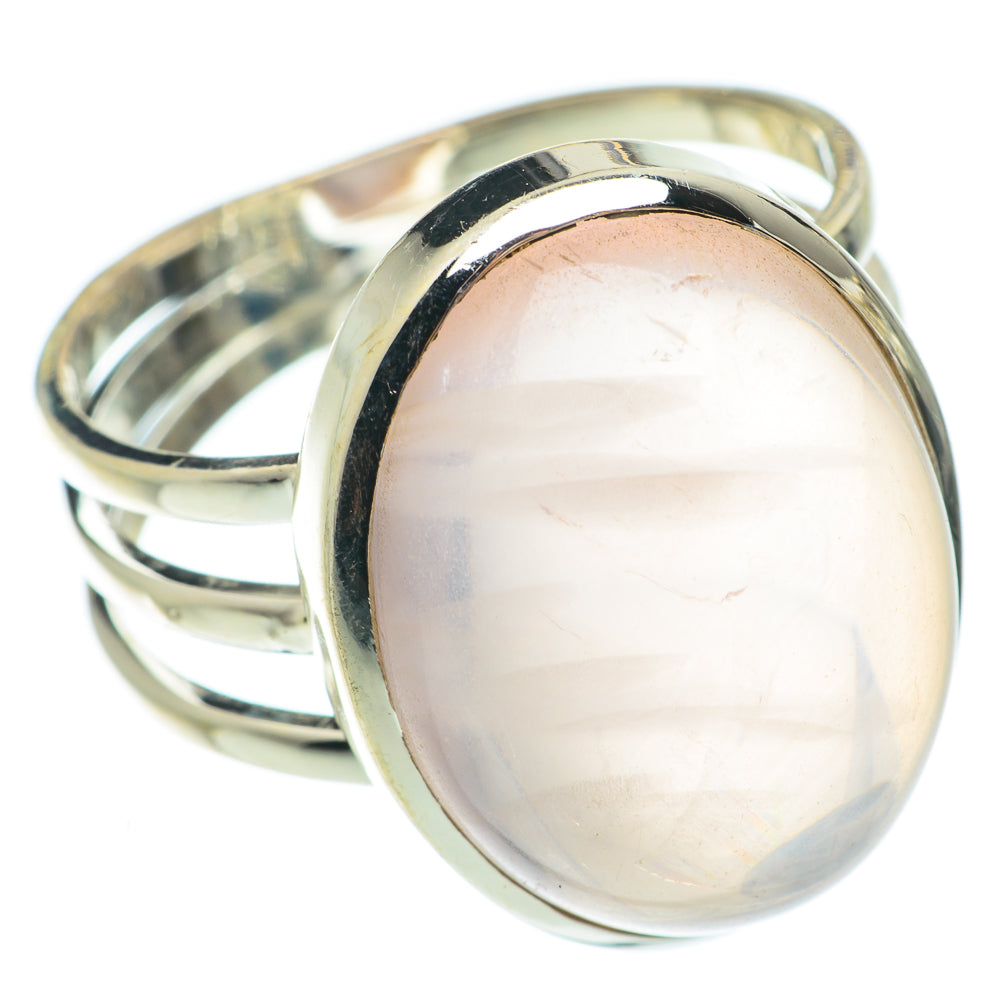 Rose Quartz Rings handcrafted by Ana Silver Co - RING65354