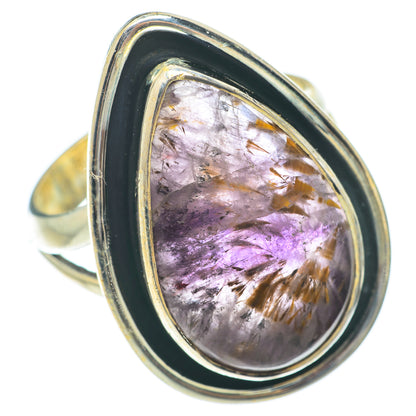 Cacoxenite Amethyst Rings handcrafted by Ana Silver Co - RING65359