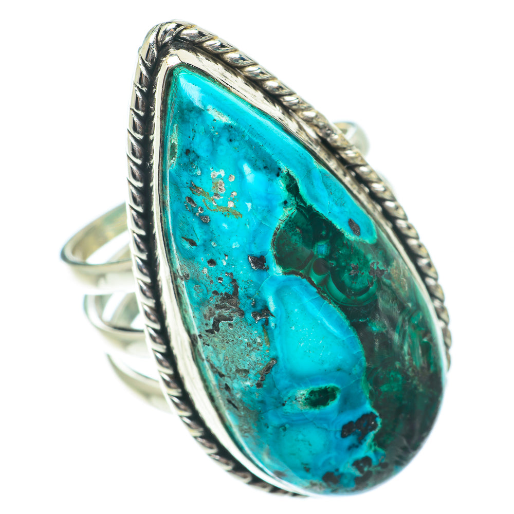 Malachite In Chrysocolla Rings handcrafted by Ana Silver Co - RING65369