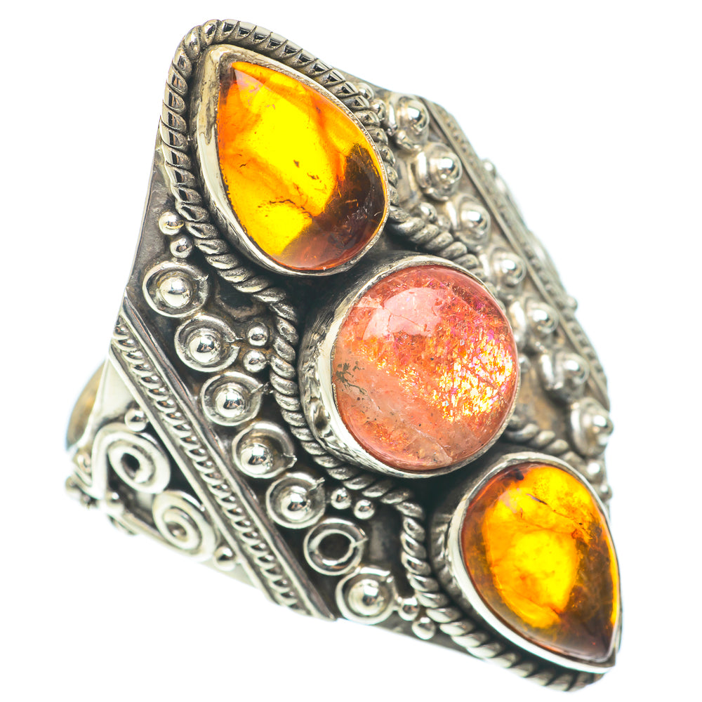 Sunstone Rings handcrafted by Ana Silver Co - RING65384