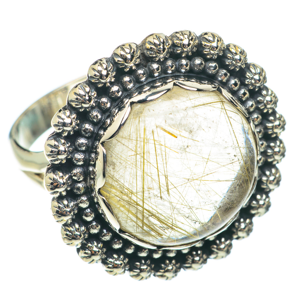 Rutilated Quartz Rings handcrafted by Ana Silver Co - RING65389