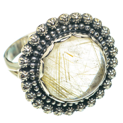 Rutilated Quartz Rings handcrafted by Ana Silver Co - RING65389