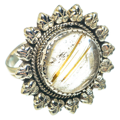 Rutilated Quartz Rings handcrafted by Ana Silver Co - RING65390
