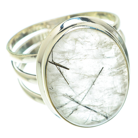 Tourmalinated Quartz Rings handcrafted by Ana Silver Co - RING65394
