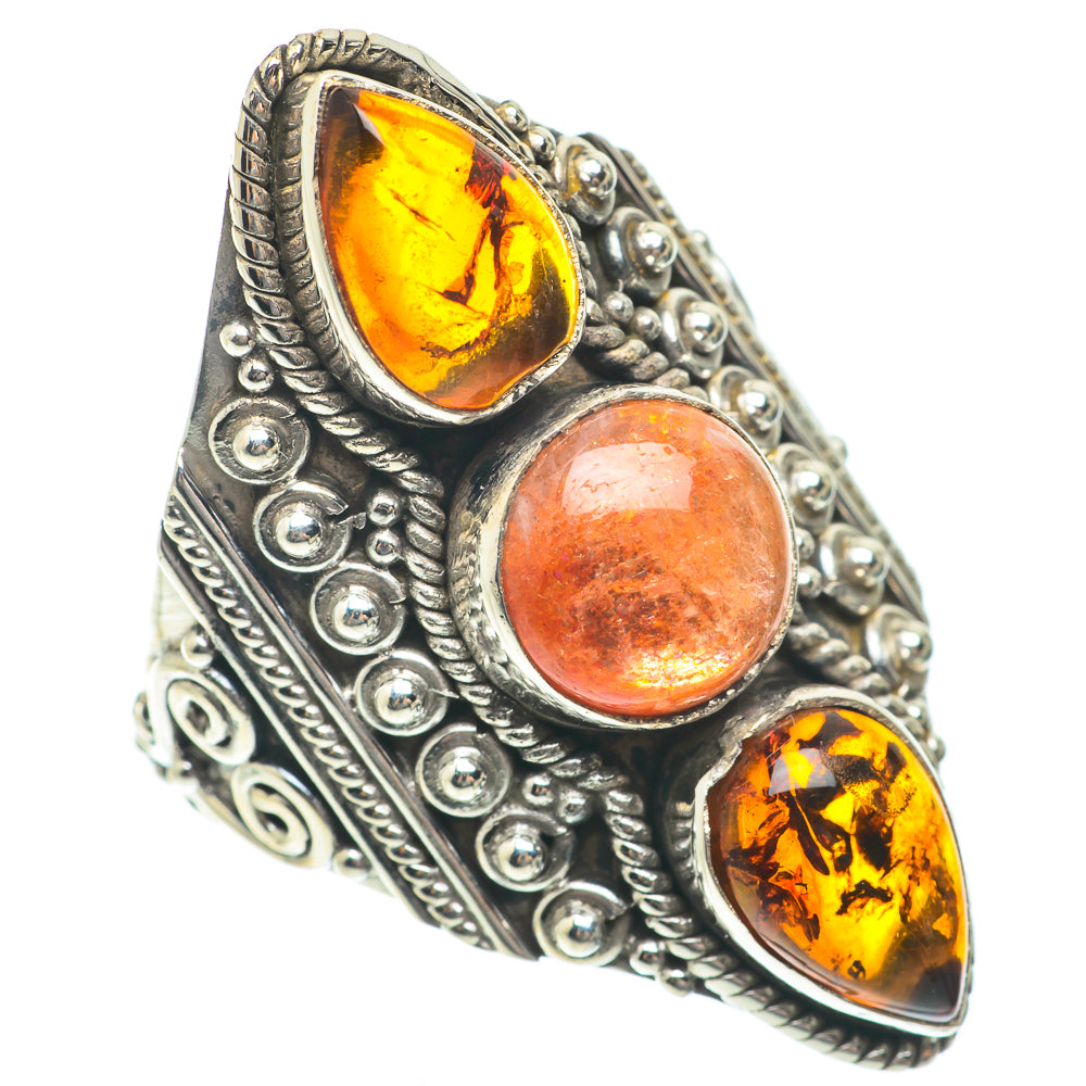 Sunstone Rings handcrafted by Ana Silver Co - RING65404