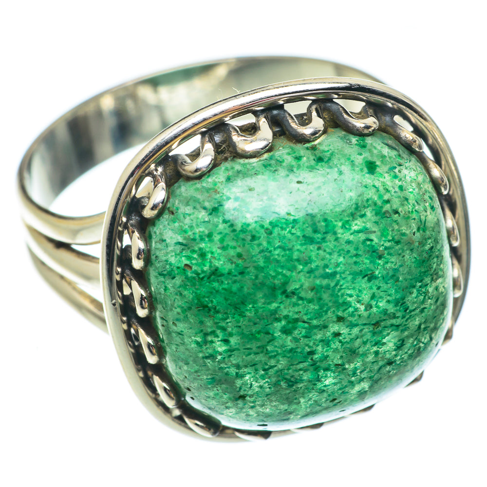 Green Aventurine Rings handcrafted by Ana Silver Co - RING65411