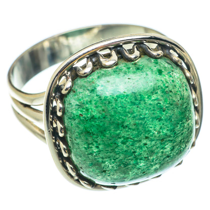 Green Aventurine Rings handcrafted by Ana Silver Co - RING65411