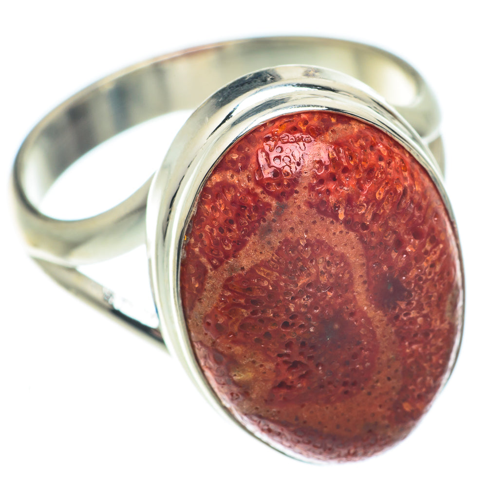 Sponge Coral Rings handcrafted by Ana Silver Co - RING65414