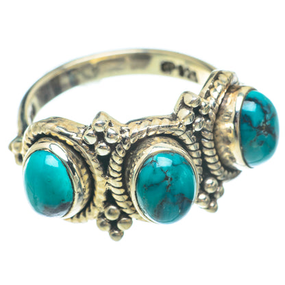 Tibetan Turquoise Rings handcrafted by Ana Silver Co - RING65436