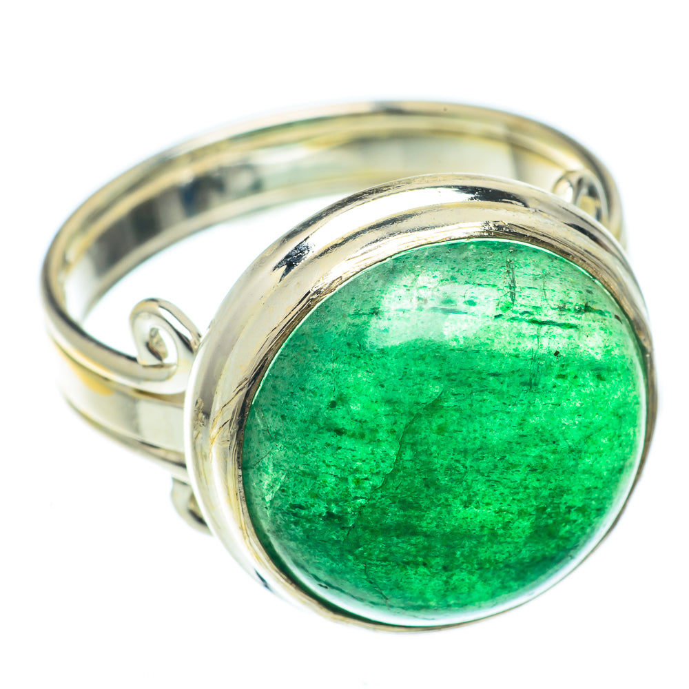 Green Aventurine Rings handcrafted by Ana Silver Co - RING65438