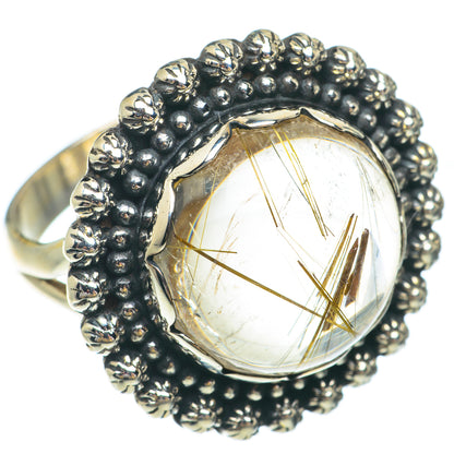 Rutilated Quartz Rings handcrafted by Ana Silver Co - RING65446