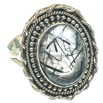Tourmalinated Quartz Rings handcrafted by Ana Silver Co - RING65448