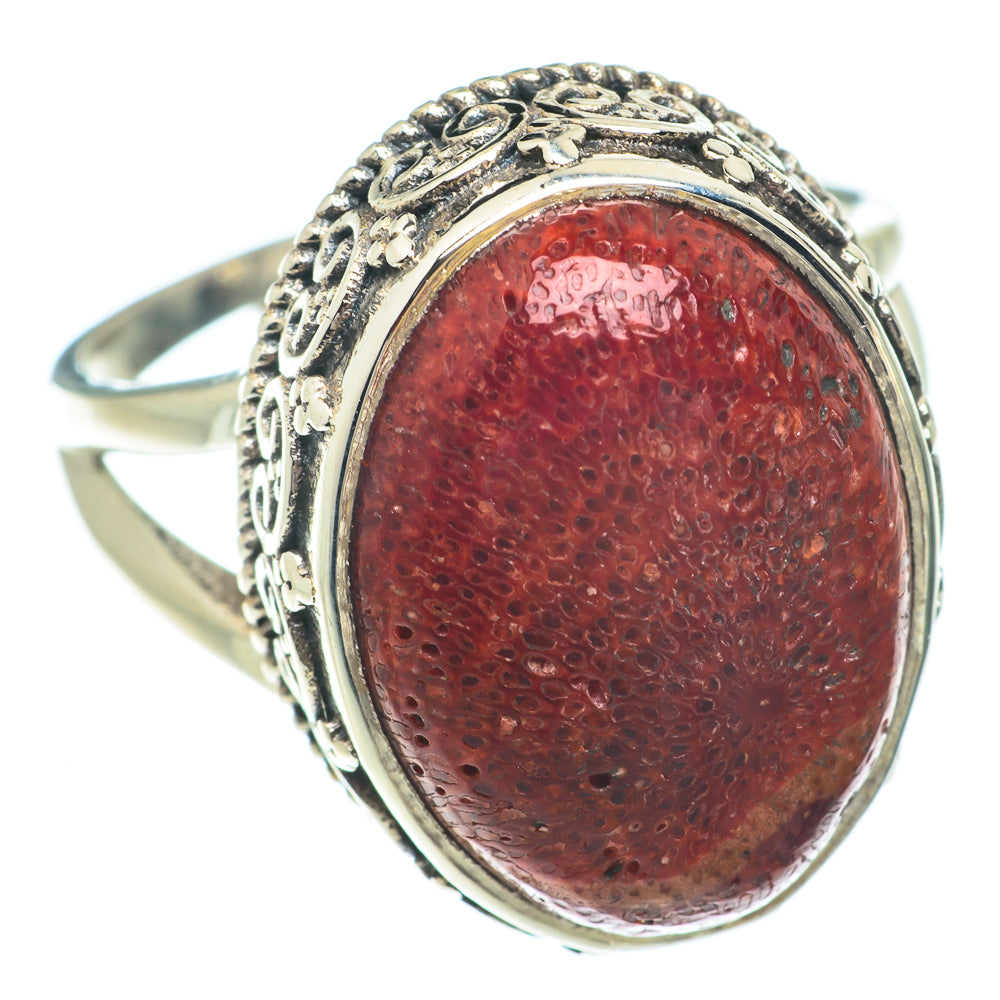 Sponge Coral Rings handcrafted by Ana Silver Co - RING65468