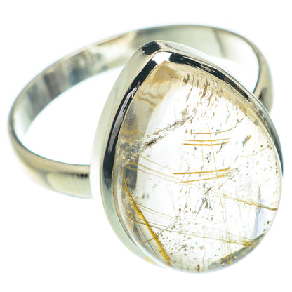 Rutilated Quartz Rings handcrafted by Ana Silver Co - RING65474