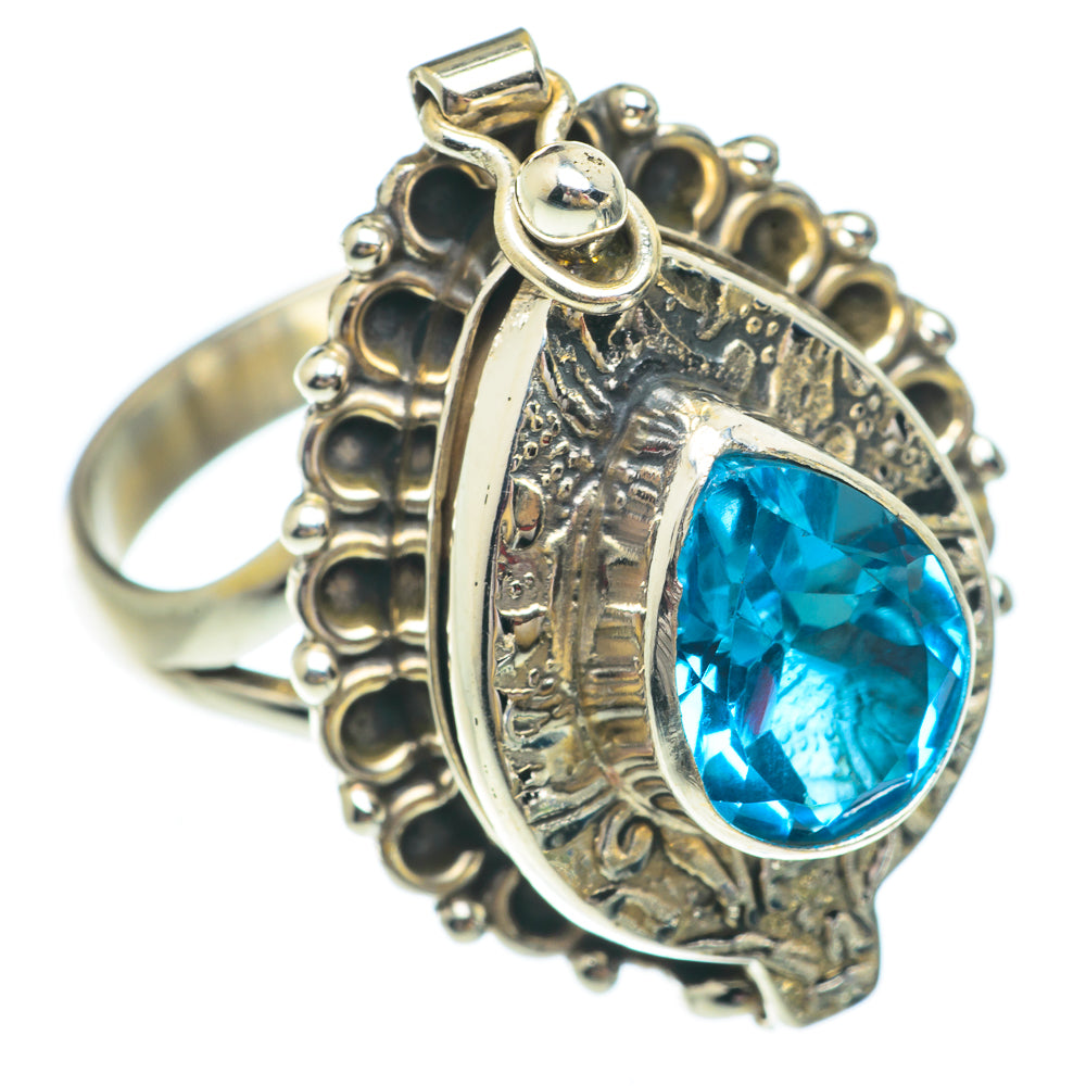 Blue Topaz Rings handcrafted by Ana Silver Co - RING65488