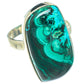 Malachite In Chrysocolla Rings handcrafted by Ana Silver Co - RING65491