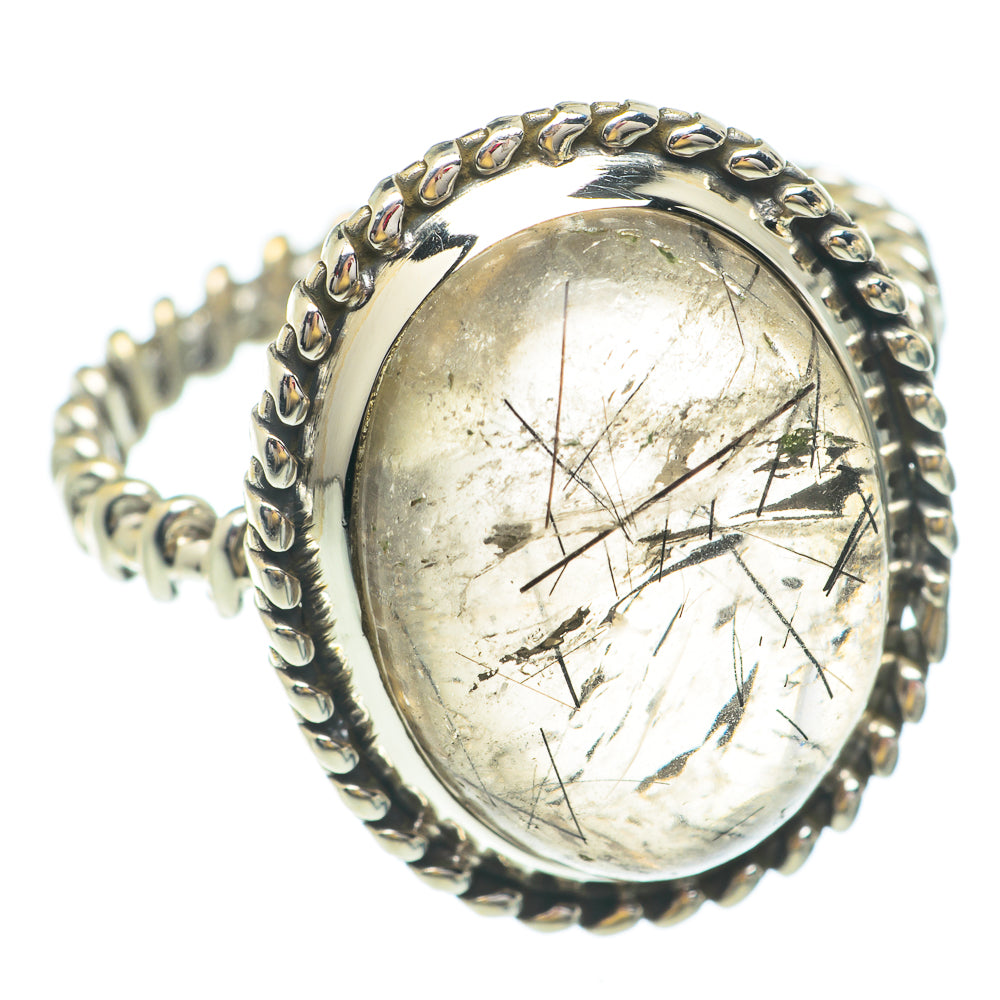 Tourmalinated Quartz Rings handcrafted by Ana Silver Co - RING65503