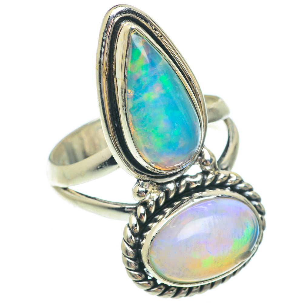 Ethiopian Opal Rings handcrafted by Ana Silver Co - RING65509